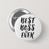 Best Boss Ever Button Badge – Fun Boss Appreciatio 缶バッジ (正面&裏面)