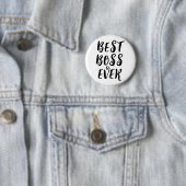 Best Boss Ever Button Badge – Fun Boss Appreciatio 缶バッジ (インサイチュ)