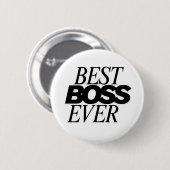 Best Boss Ever Button Badge | Fun Employee Appre 缶バッジ (正面&裏面)