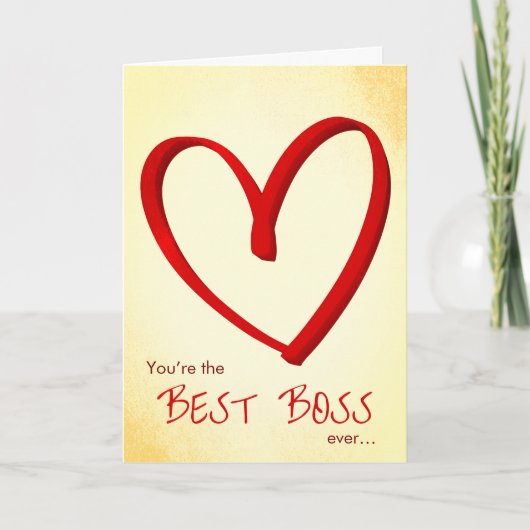 Best Boss Valentine’s Day Card シーズンカード (正面)