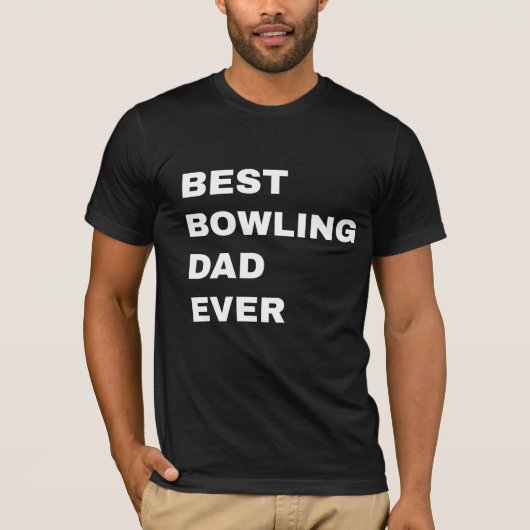 Best bowling dad ever パーカ (正面)