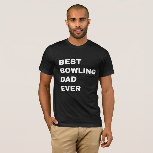 Best bowling dad ever パーカ (正面フル)