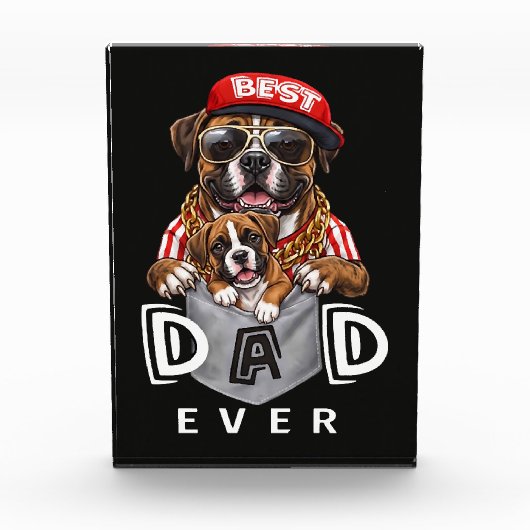Best Boxer Dad Ever フォトブロック (正面)