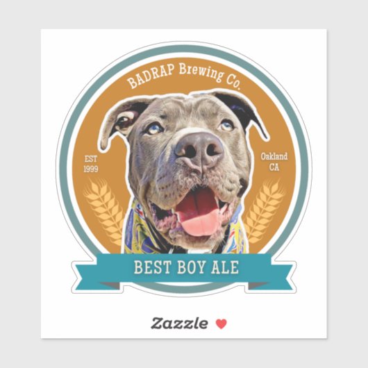 Best Boy Beer Label Sticker Love シール (シート)