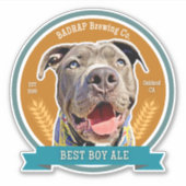 Best Boy Beer Label Sticker Love シール (正面)