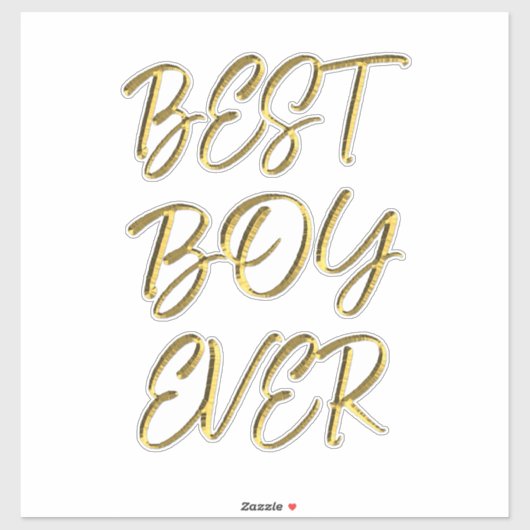 Best boy ever シール (シート)