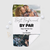 Best Boyfriend By Par Happy Valentines Day Golfer ゴルフタオル (インサイチュ)