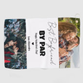 Best Boyfriend By Par Happy Valentines Day Golfer ゴルフタオル (横)