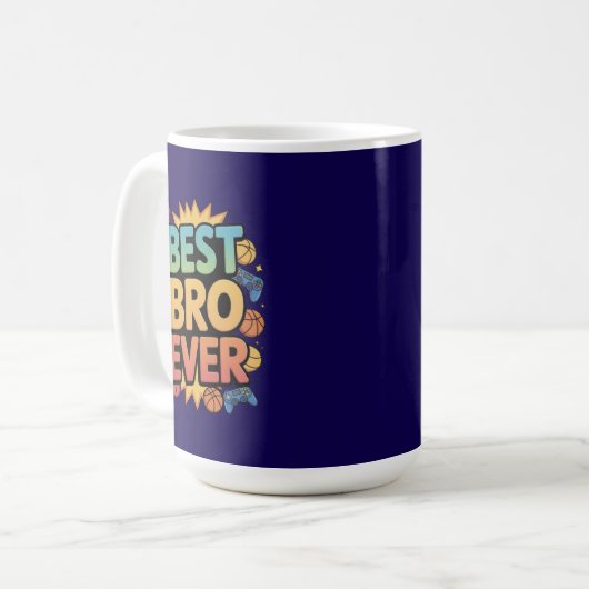 Best Bro Ever コーヒーマグカップ (正面左)