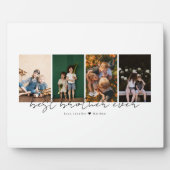 Best Brother Ever Modern Script 4 Photos Collage フォトプラーク (正面)