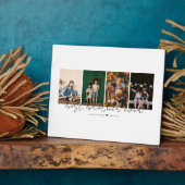 Best Brother Ever Modern Script 4 Photos Collage フォトプラーク (側面)