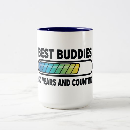 Best Buddies 50 Years and Counting ツートーンマグカップ (中央)