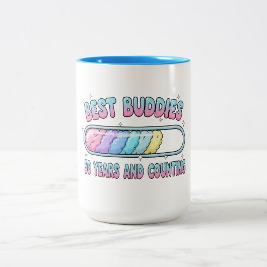 Best Buddies 50 Years & Counting ツートーンマグカップ (中央)