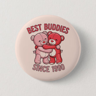best Buddies Since 1990 缶バッジ