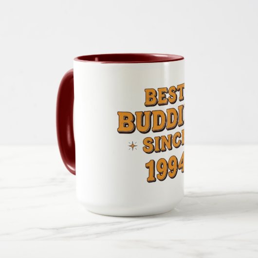 Best Buddies Since 1994 Design マグカップ (正面左)