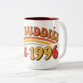 Best Buddies Since 1996 Design ツートーンマグカップ (正面右)