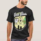 Best Buds  Coffee Avocado and Toast Tシャツ (正面)