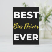 Best Bus Driver Ever サンキューカード (スタンド正面)