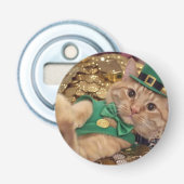 Best Button Bottle Opener with Irish Cat 栓抜き (正面)