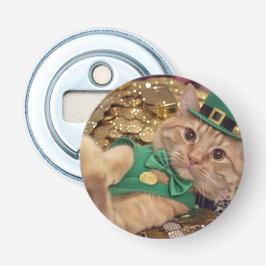 Best Button Bottle Opener with Irish Cat 栓抜き