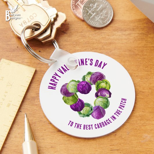BEST CABBAGE IN THE PATCH Valentine Couples キーホルダー