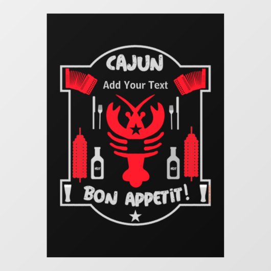 Best Cajun Cooks    Apron ウィンドウサイン (シート)