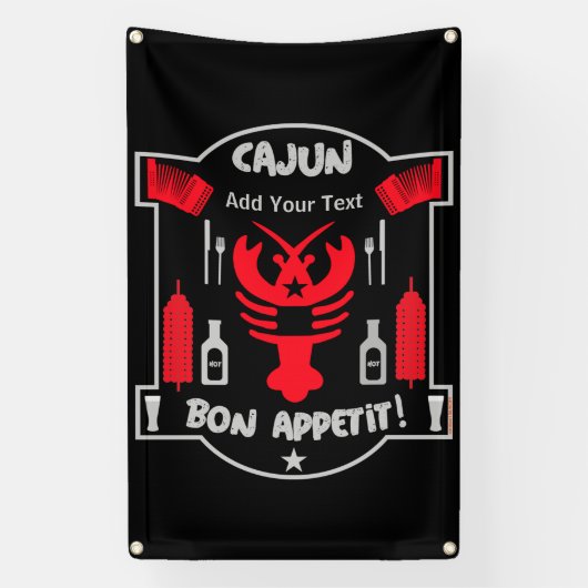 Best Cajun Cooks    Apron 横断幕 (縦)