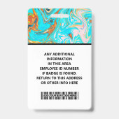 Best Card Presentation ID Card for work バッジ (裏面)