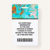 Best Card Presentation ID Card for work バッジ (裏面)