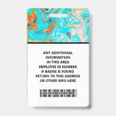 Best Card Presentation ID Card for work バッジ (裏面)