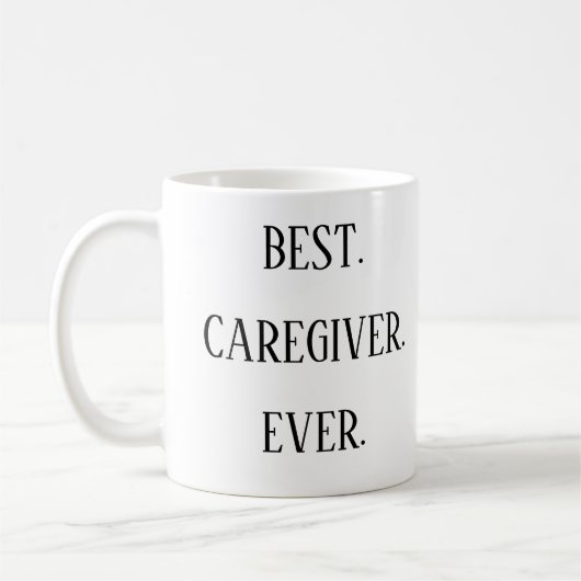 Best Caregiver Ever – Caregiver Appreciation Day コーヒーマグカップ (左)