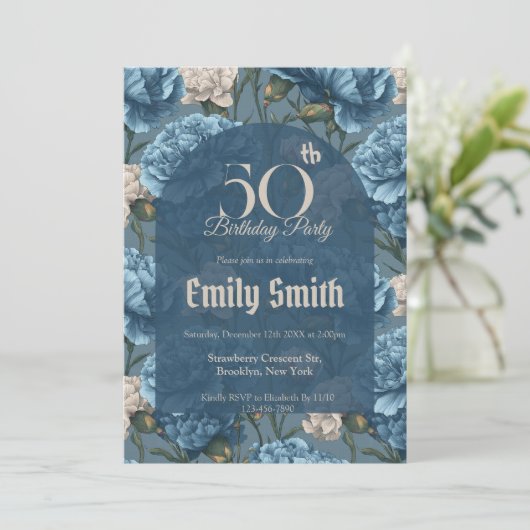 Best Carnation Inspired Beach Party 招待状 (スタンド正面)