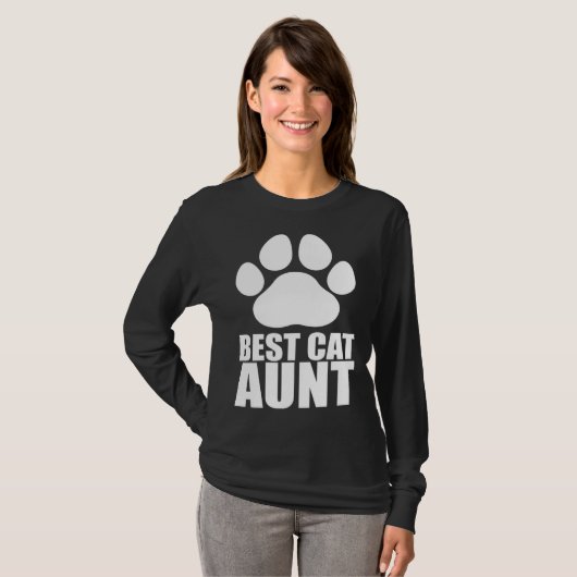 Best cat aunt tシャツ (正面フル)