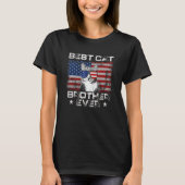 Best Cat Brother Ever American Flag Patriotic 4th  Tシャツ (正面)