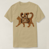 Best Cat Dad Christmas Men Kitty Papa Gift Daddy F Tシャツ (デザイン正面)