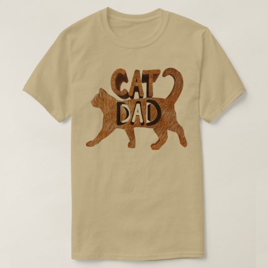 Best Cat Dad Christmas Men Kitty Papa Gift Daddy F Tシャツ (デザイン正面)
