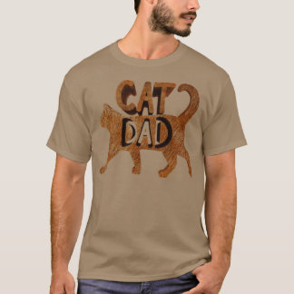 Best Cat Dad Christmas Men Kitty Papa Gift Daddy F Tシャツ