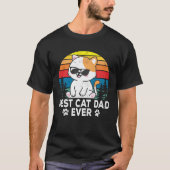 Best Cat Dad Cute Cats Owner Pet Animals  Graphic Tシャツ (正面)