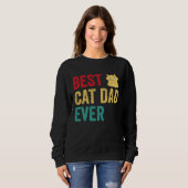 Best Cat Dad Ever スウェットシャツ (正面フル)