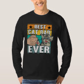 Best Cat Dad Ever Cats Father Fathers Day Tシャツ (正面)