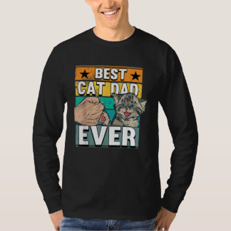Best Cat Dad Ever Cats Father Fathers Day Tシャツ