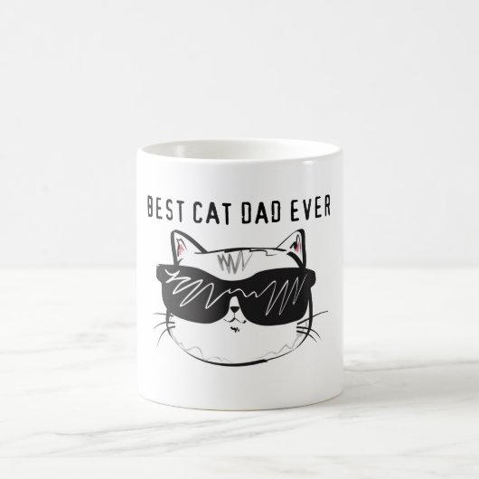 Best Cat Dad Ever Cup コーヒーマグカップ (中央)