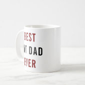 Best Cat Dad Ever | Custom Father’s Day コーヒーマグカップ (正面左)