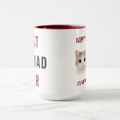 Best Cat Dad Ever | Custom Father’s Day マグカップ (中央)