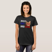 Best Cat Dad Ever Funny Style My Cat 1 Tシャツ (正面フル)
