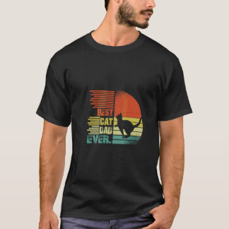 Best Cat Dad Ever  Graphic Dad  Tee Tシャツ