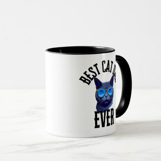 Best Cat Dad Ever Mug マグカップ (正面右)