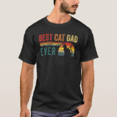 Best Cat Dad Ever Papa Daddy Cat Lover Father's Da Tシャツ (正面)