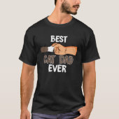 Best Cat Dad Ever   Paw Fist Bump for Dads Tシャツ (正面)