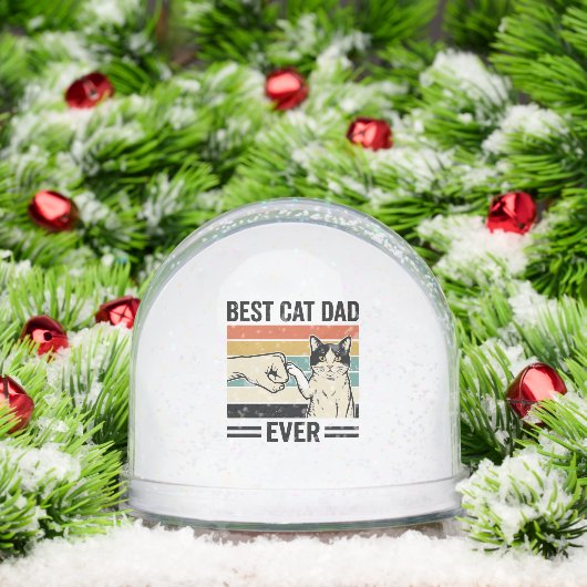 Best Cat Dad Ever Retro Cat Fist Bump Shirt_1 (クリスマス)